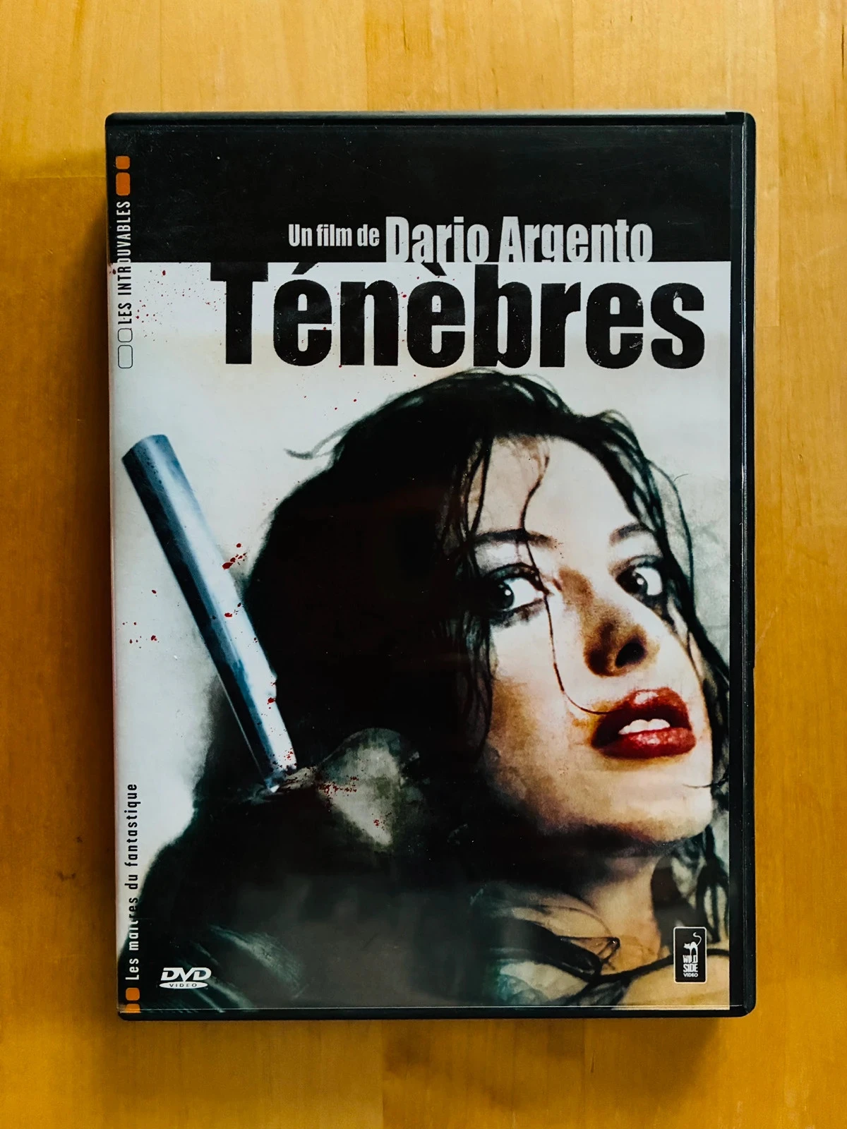 DVD Ténèbres de Dario Argento.